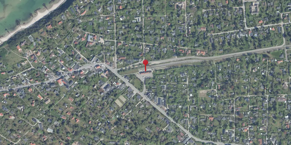 Historisk kort over Tisvildeleje Station Historisk kort over Tisvildeleje Station