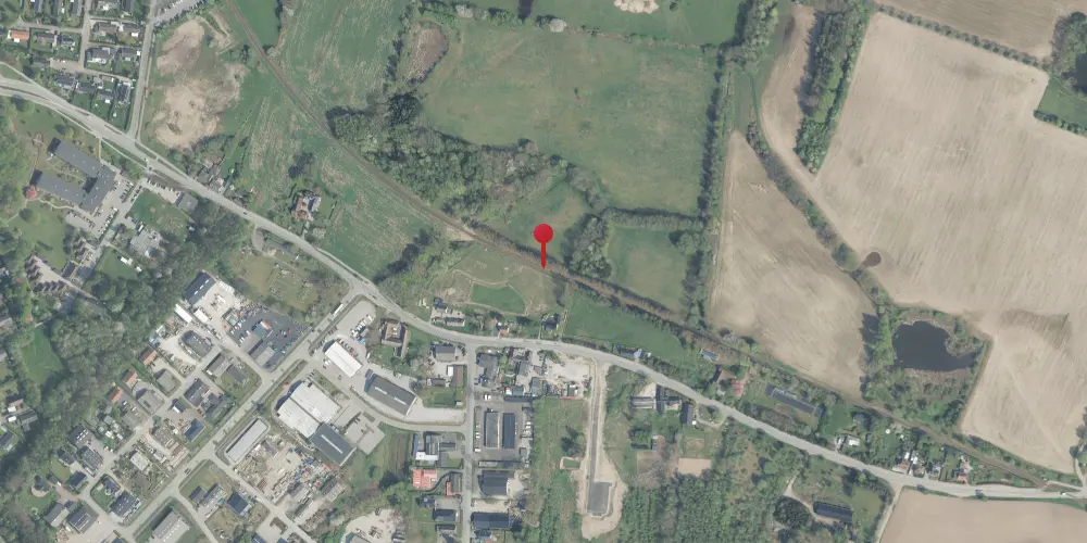 Historisk kort over Vokstrup Trinbræt