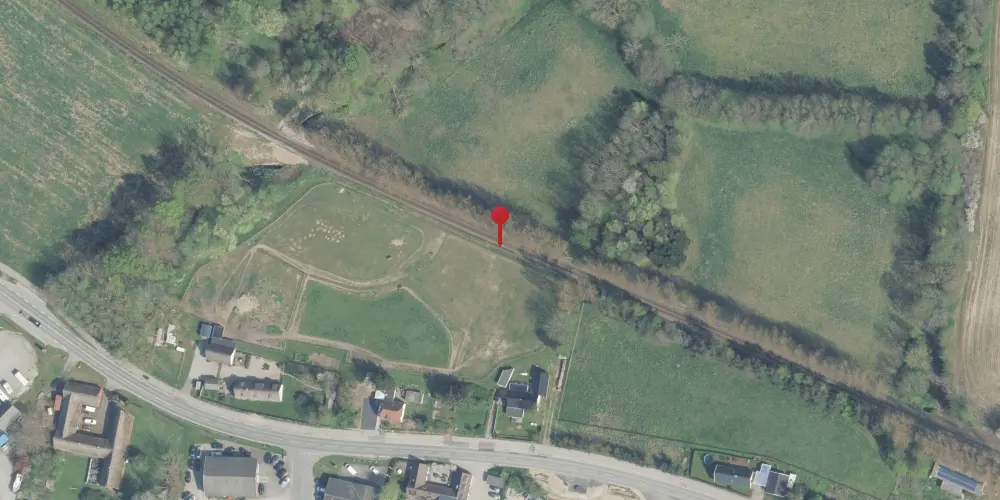 Historisk kort over Vokstrup Trinbræt