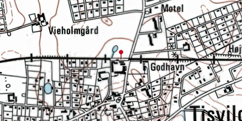 Historisk kort over Godhavn Trinbræt