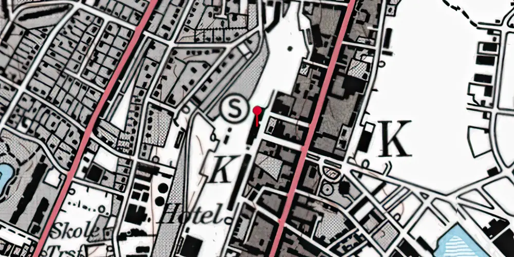 Historisk kort over Frederikshavn Station [1871-1979]