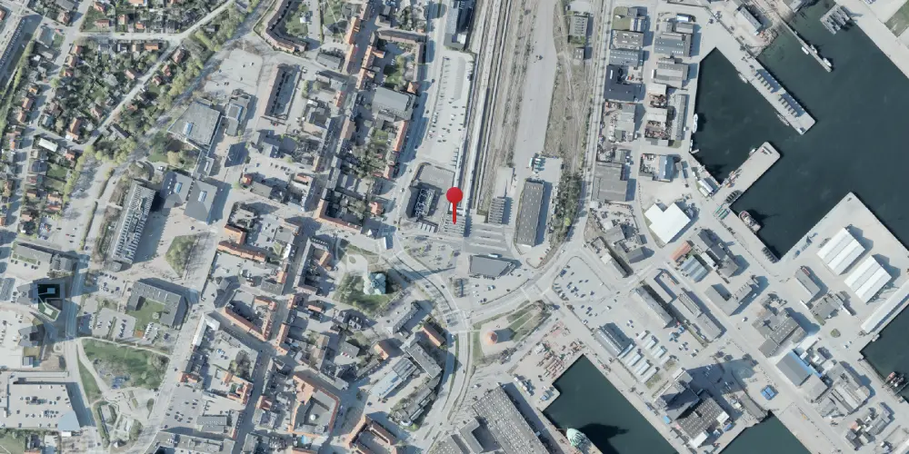 Historisk kort over Frederikshavn Station Historisk kort over Frederikshavn Station