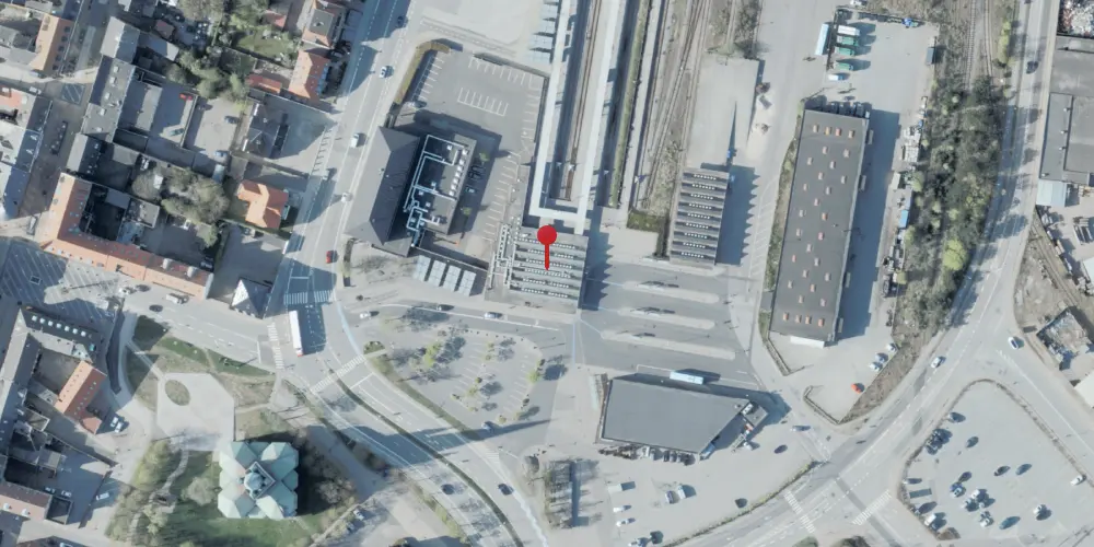 Historisk kort over Frederikshavn Station Historisk kort over Frederikshavn Station