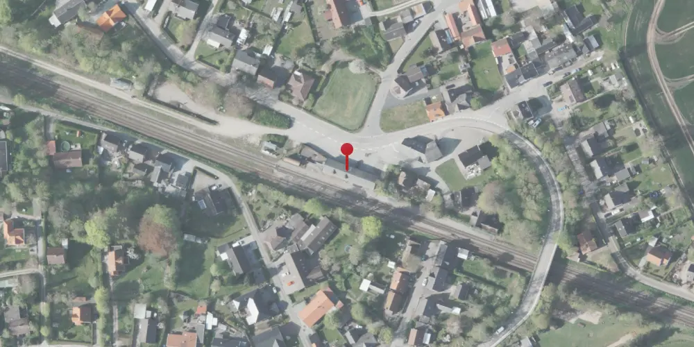 Historisk kort over Kvissel Station Historisk kort over Kvissel Station