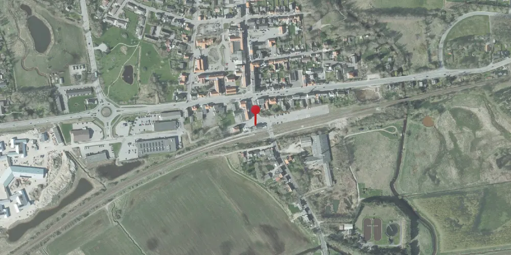 Historisk kort over Sindal Station