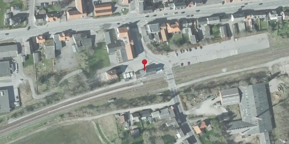 Historisk kort over Sindal Station