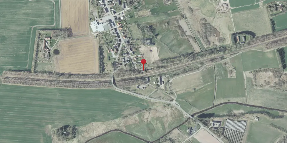 Historisk kort over Sønderskov Station