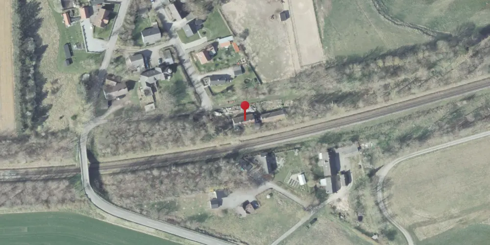 Historisk kort over Sønderskov Station