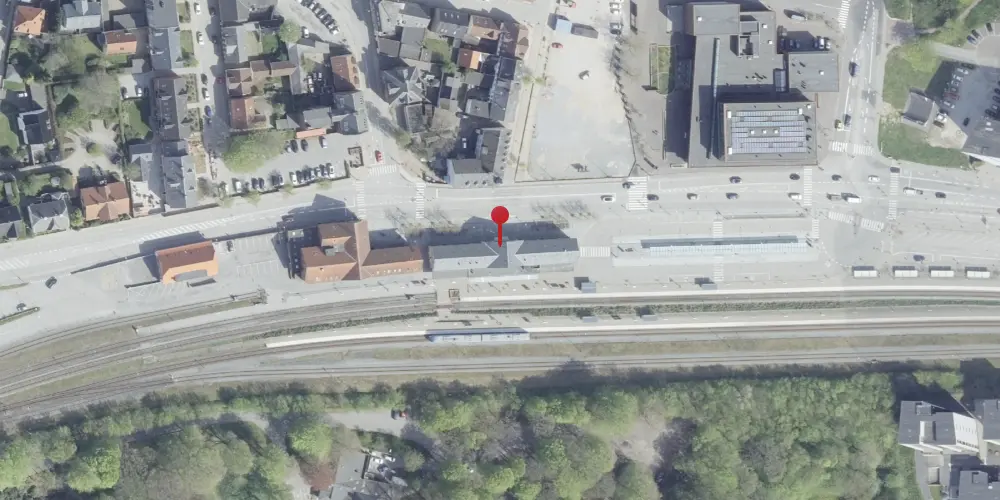 Historisk kort over Hjørring Station