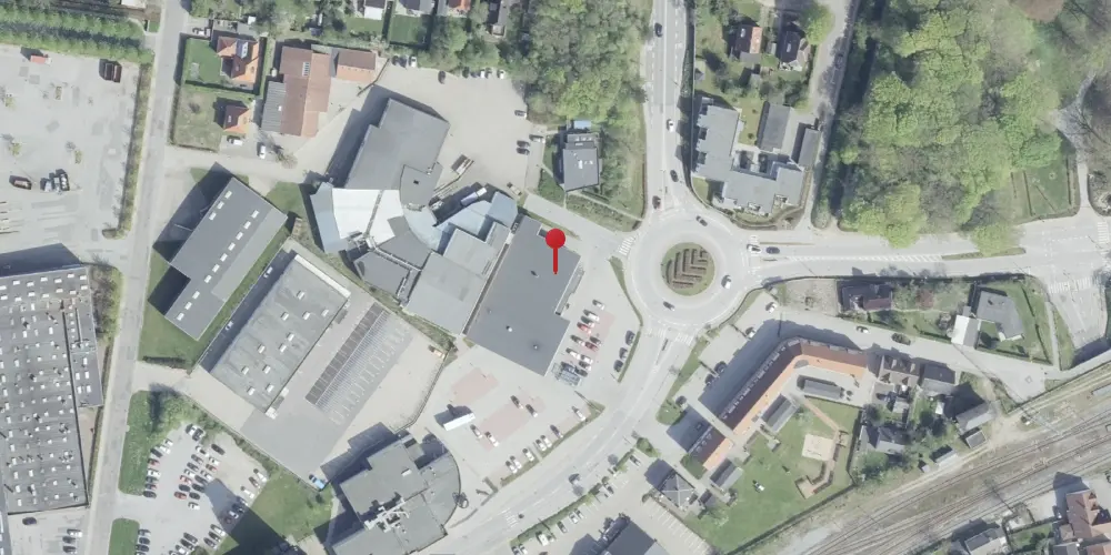 Historisk kort over Hjørring Vestbanegård