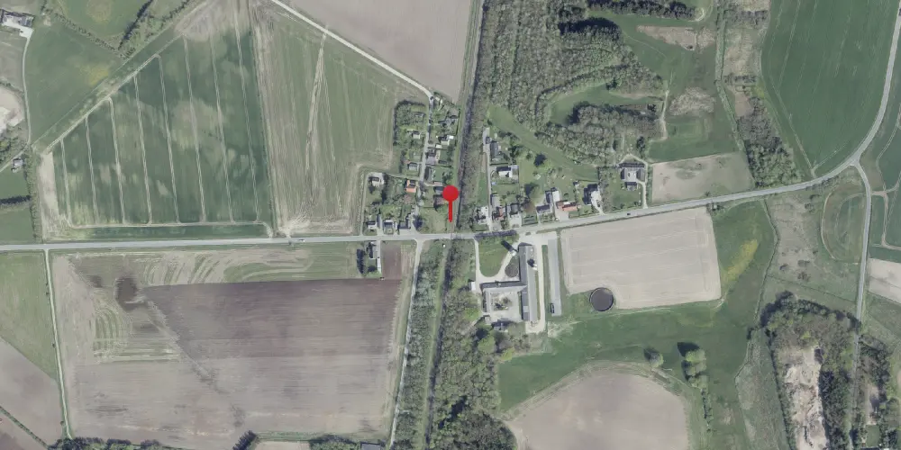 Historisk kort over Hæstrup Trinbræt