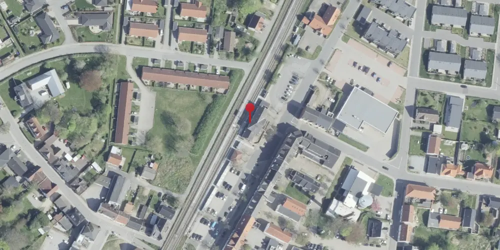 Historisk kort over Vrå Station Historisk kort over Vrå Station