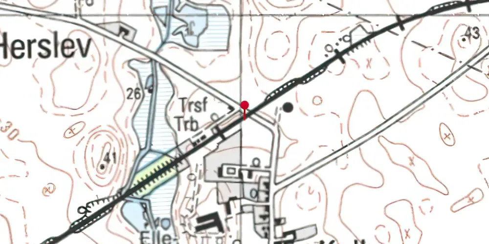 Historisk kort over Kulby Trinbræt