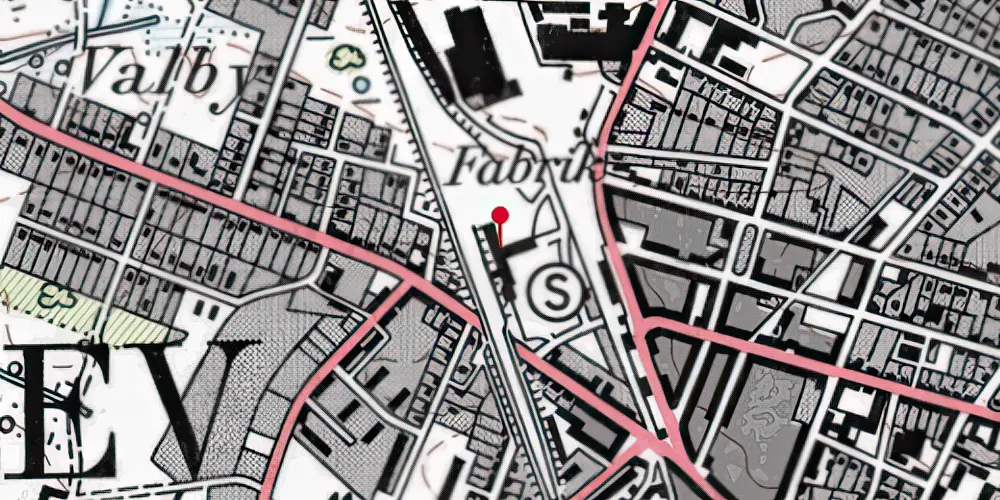 Historisk kort over Brønderslev Station Historisk kort over Brønderslev Station