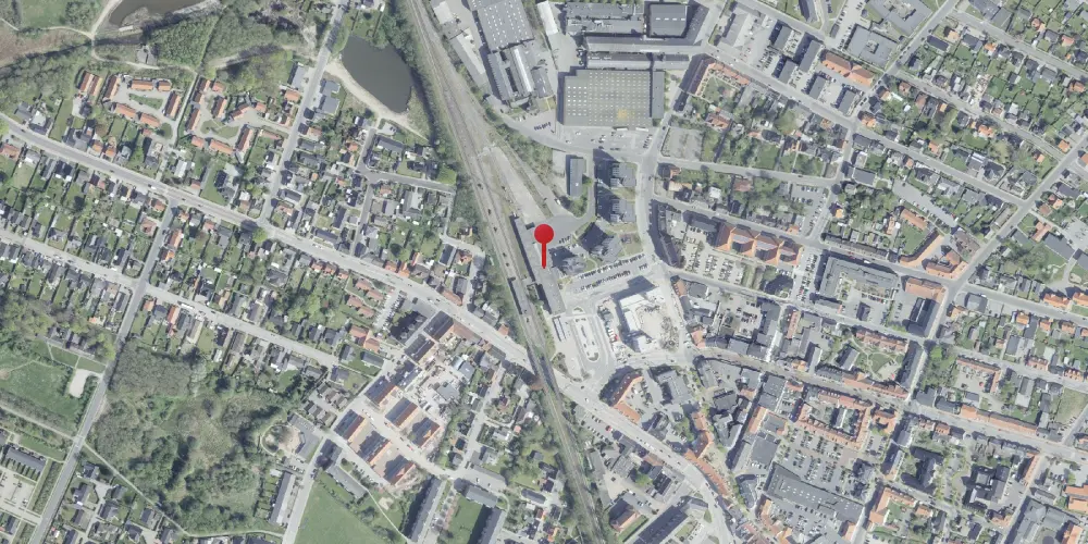 Historisk kort over Brønderslev Station Historisk kort over Brønderslev Station