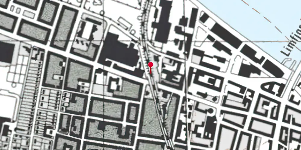 Historisk kort over Aalborg Vestby Trinbræt Historisk kort over Aalborg Vestby Trinbræt