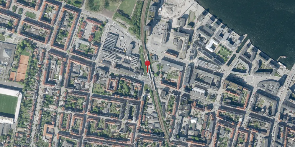 Historisk kort over Aalborg Vestby Trinbræt Historisk kort over Aalborg Vestby Trinbræt