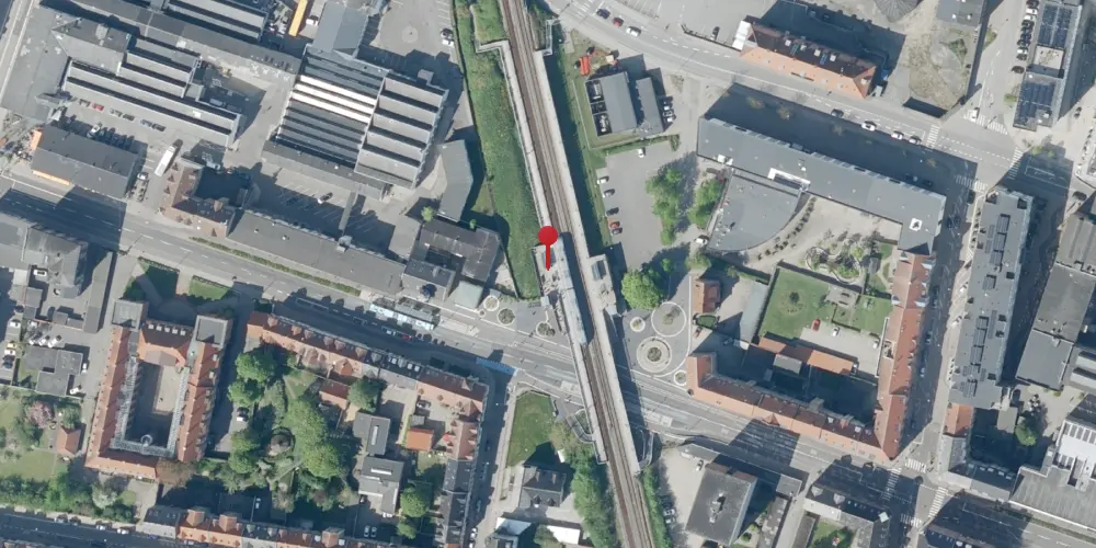 Historisk kort over Aalborg Vestby Trinbræt Historisk kort over Aalborg Vestby Trinbræt