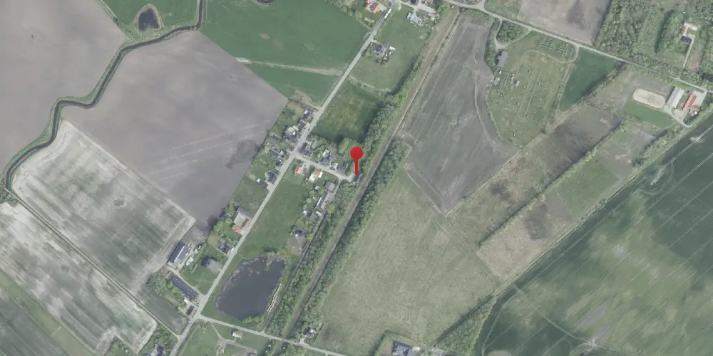 Historisk kort over Hvorupgård Holdeplads med sidespor