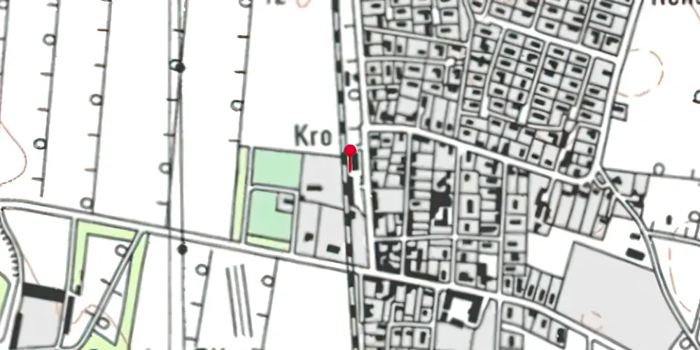 Historisk kort over Sulsted Teknisk Station