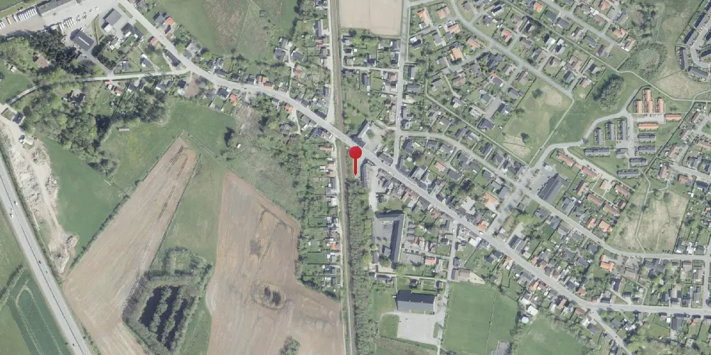 Historisk kort over Tylstrup Station