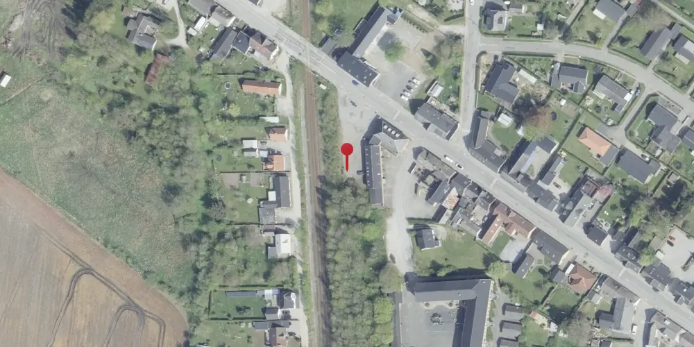 Historisk kort over Tylstrup Station