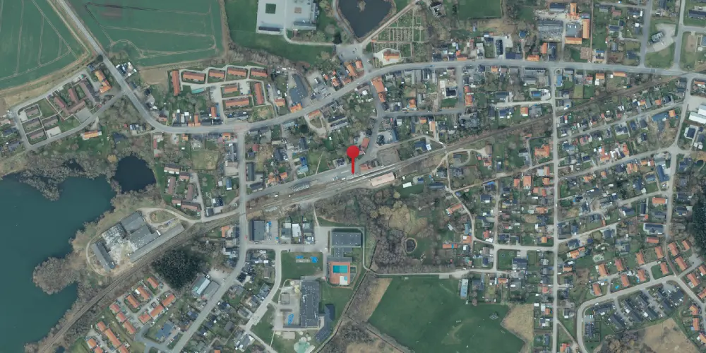 Historisk kort over Ruds Vedby Trinbræt