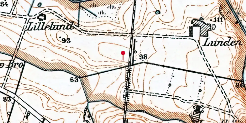 Historisk kort over Herregårdsparken Trinbræt Historisk kort over Herregårdsparken Trinbræt