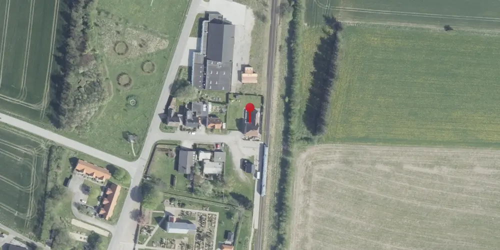 Historisk kort over Vidstrup Station