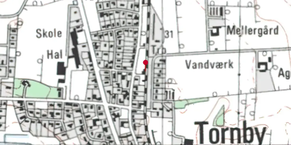 Historisk kort over Tornby Station Historisk kort over Tornby Station