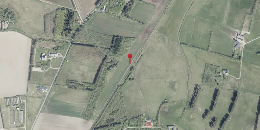 Historisk kort over Raundrup Trinbræt