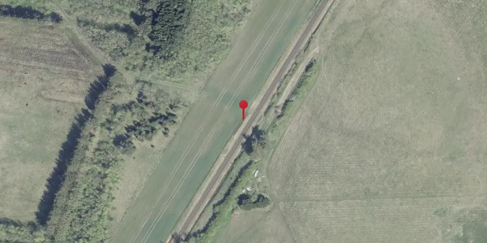 Historisk kort over Raundrup Trinbræt