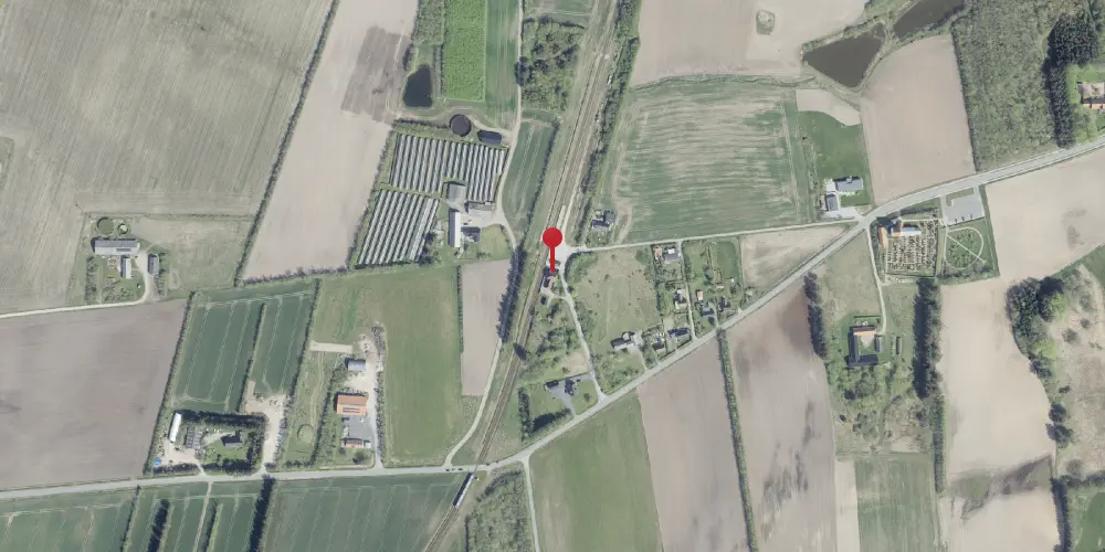 Historisk kort over Horne Station Historisk kort over Horne Station