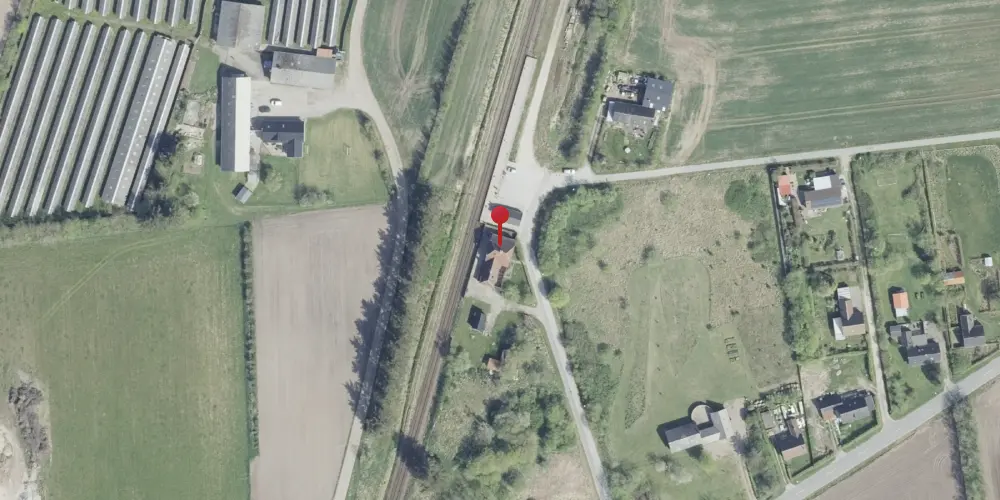 Historisk kort over Horne Station Historisk kort over Horne Station