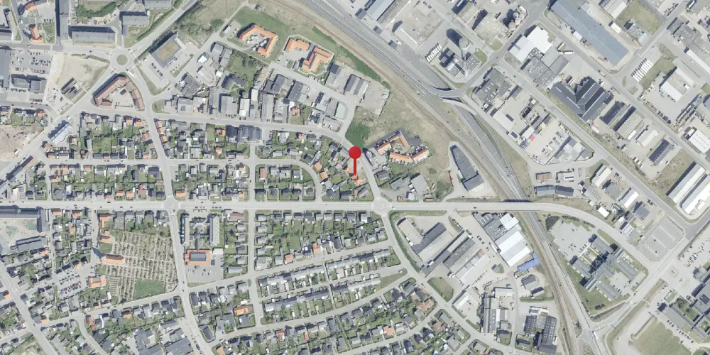 Historisk kort over Hirtshals Station [1925-1928]