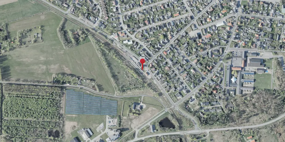 Historisk kort over Strandby Trinbræt