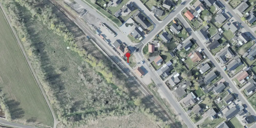 Historisk kort over Strandby Trinbræt