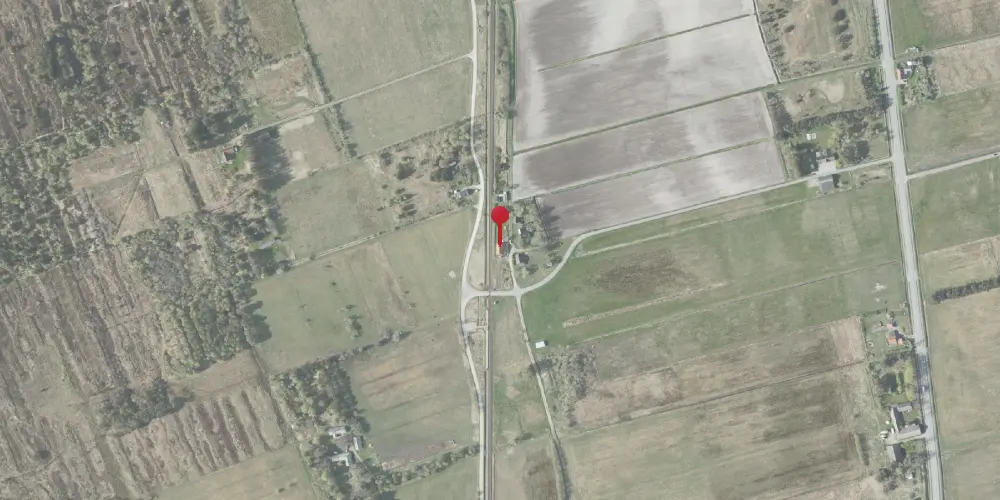 Historisk kort over Napstjert Station [1890-1935]