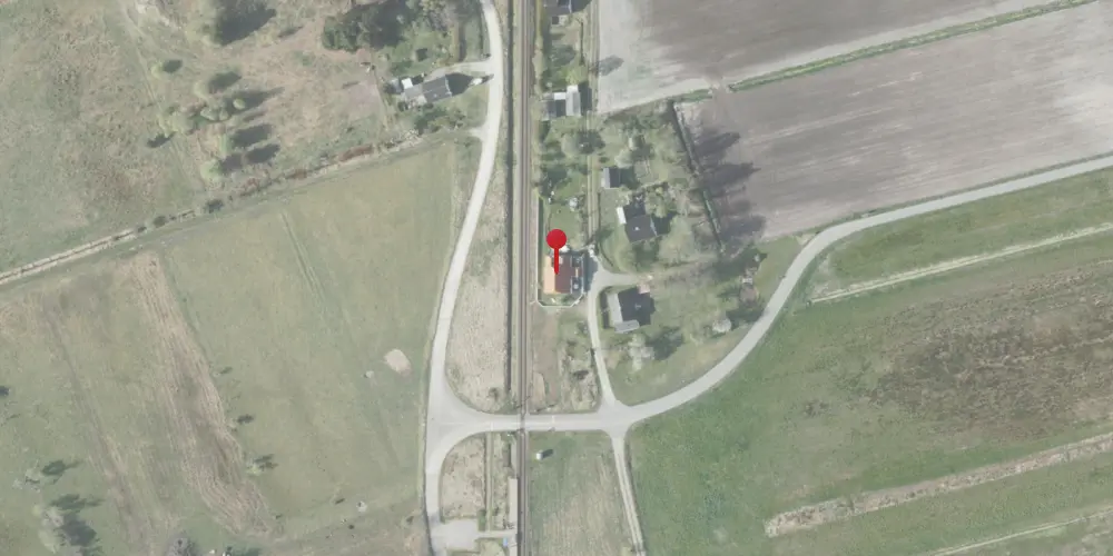 Historisk kort over Napstjert Station [1890-1935]