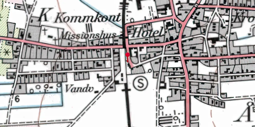 Historisk kort over Ålbæk Trinbræt Historisk kort over Ålbæk Trinbræt