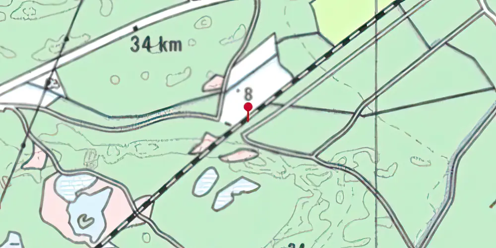 Historisk kort over Sandmilen Trinbræt