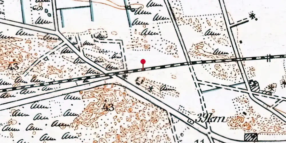 Historisk kort over Frederikshavnsvej Trinbræt Historisk kort over Frederikshavnsvej Trinbræt