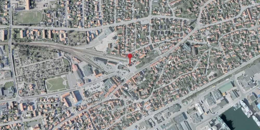 Historisk kort over Skagen Station Historisk kort over Skagen Station