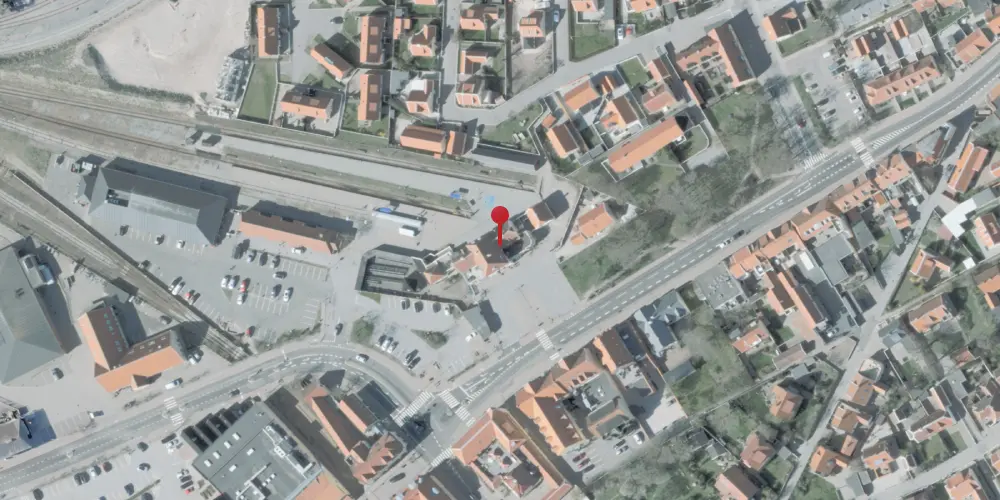 Historisk kort over Skagen Station Historisk kort over Skagen Station