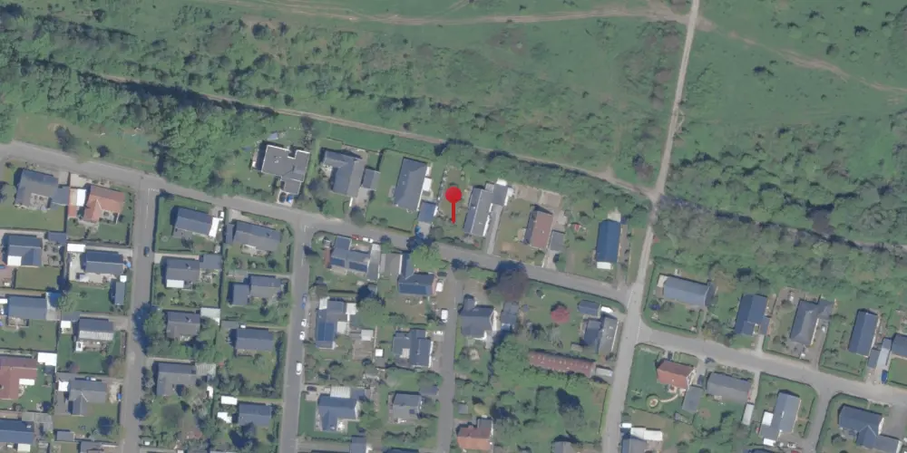 Historisk kort over Rønnebæk Trinbræt med Sidespor