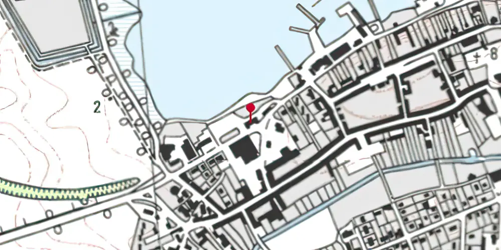 Historisk kort over Præstø Station