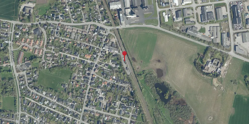 Historisk kort over Gadstrup Station