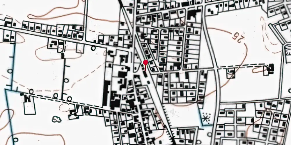 Historisk kort over Havdrup Station