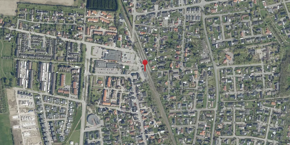 Historisk kort over Havdrup Station