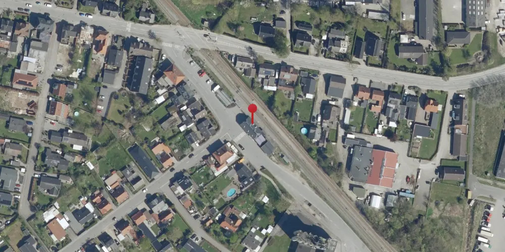 Historisk kort over Lille Skensved Station